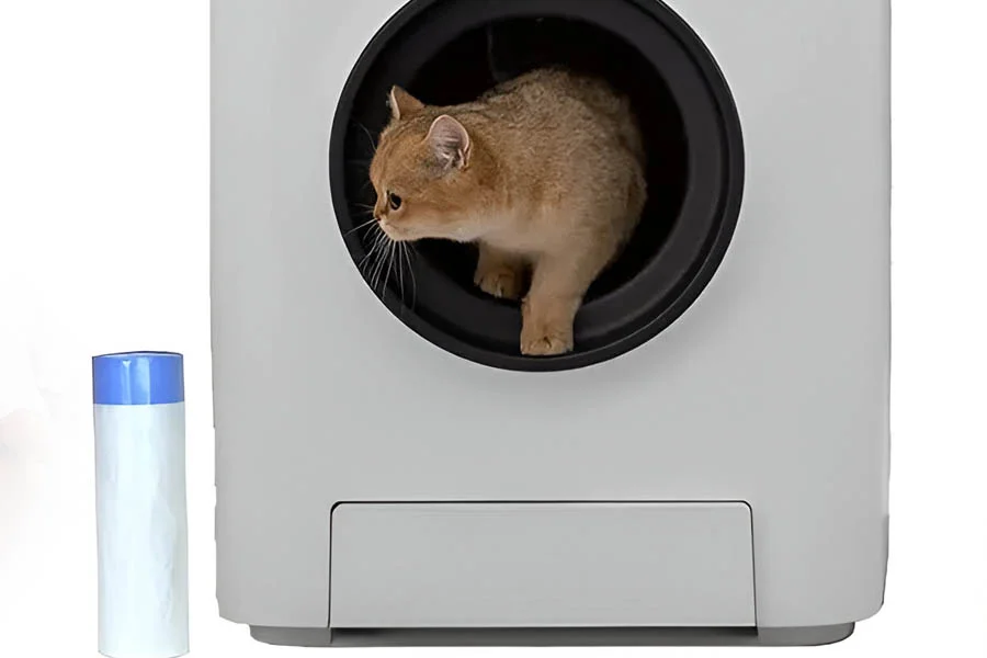 automatic self cleaning cat litter box